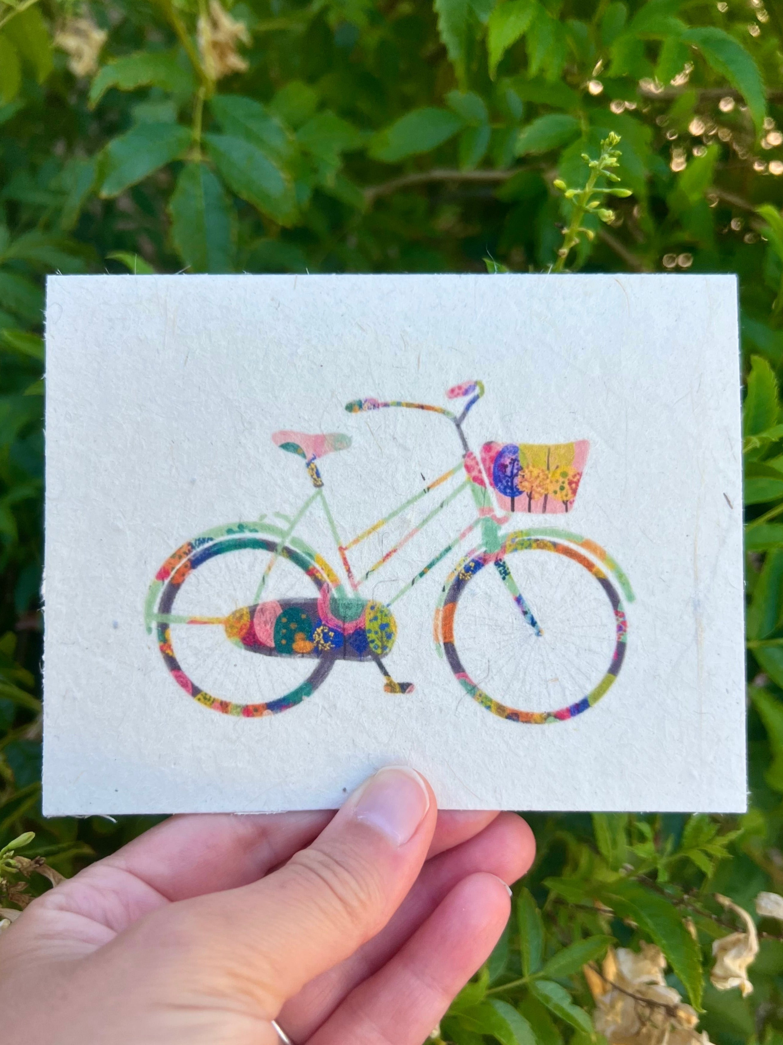 Bike || Hand-Drawn Seed Paper Greeting by Marissa Kay || MB9