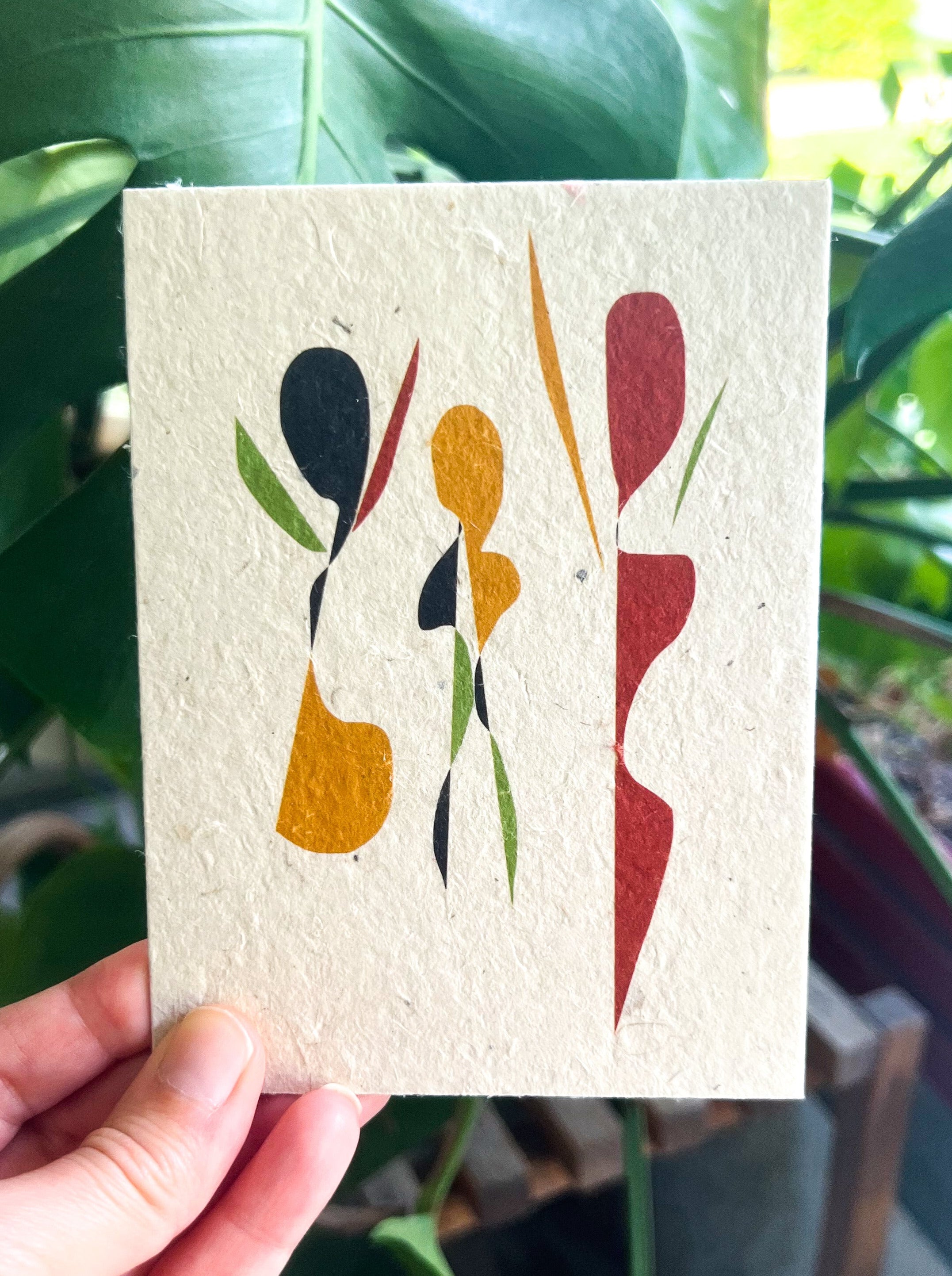 Botanical Plantable Seed Card || Zero Waste || Supports Women || Eco-friendly || M6