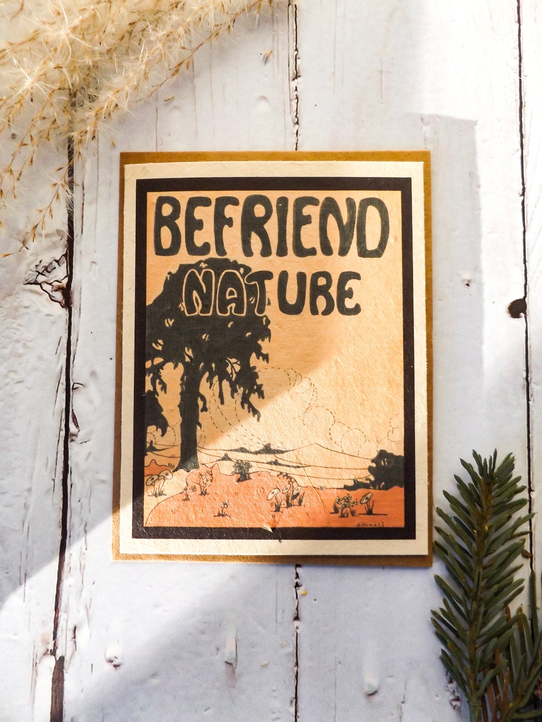 Seed Paper Wisconsin Conservancy Greeting Card || Portion Of Proceeds Go To The Wisconsin Historical Society || Eco-friendly || Supports Women in Nepal