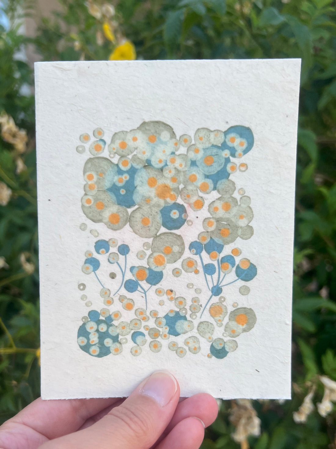 seed paper greeting card with 70&