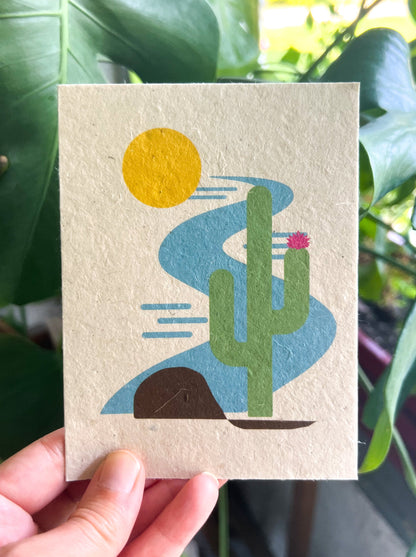 Botanical Plantable Seed Card || Zero Waste || Supports Women || Eco-friendly || M7