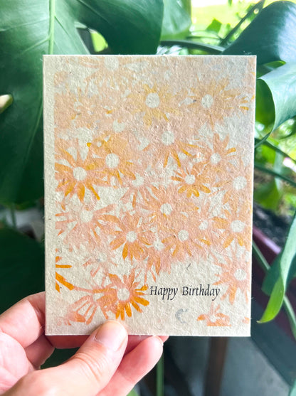 Botanical Plantable Seed Card || Zero Waste || Supports Women || Eco-friendly || MVW49
