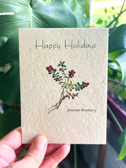 Botanical Plantable Seed Card || Zero Waste || Supports Women || Eco-friendly || MVW58