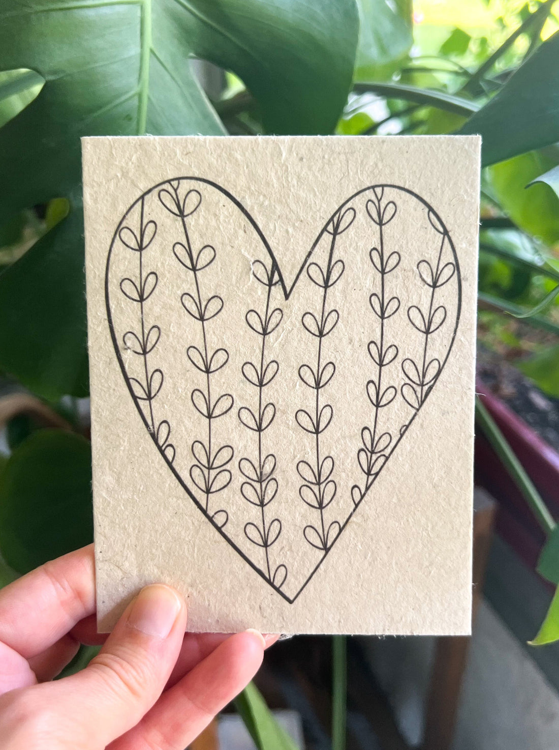 Botanical Plantable Seed Card || Zero Waste || Supports Women || Eco-friendly || MVW63