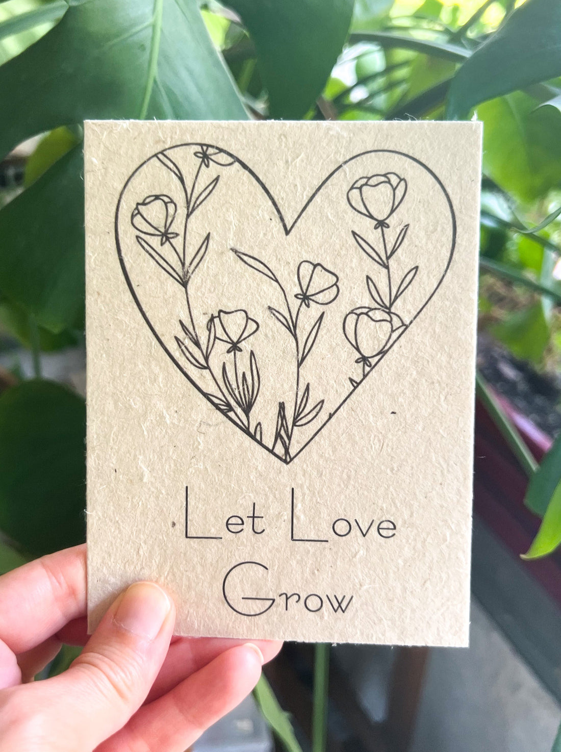 Botanical Plantable Seed Card || Zero Waste || Supports Women || Eco-friendly || MVW64