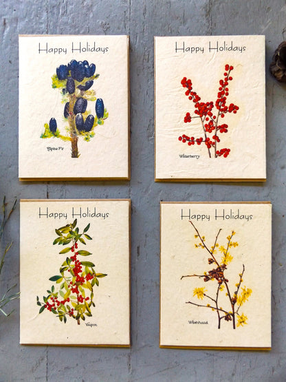Happy Hygge Holiday Seed Cards || Variety Pack || Wildflower Seed Paper || Zero Waste Gift || Supports Women || Eco-friendly